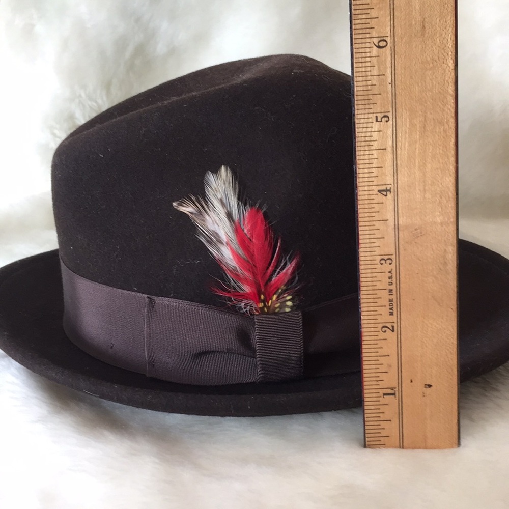 ♦️Linwood Avenue by Broner Felt Fedora Made in USA - Picture 12 of 12